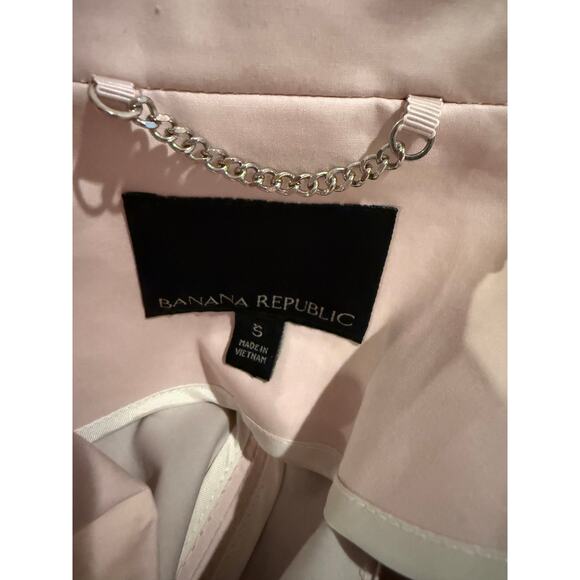 Banana Republic Belted Trench Coat Pale Pink S - Picture 7 of 8